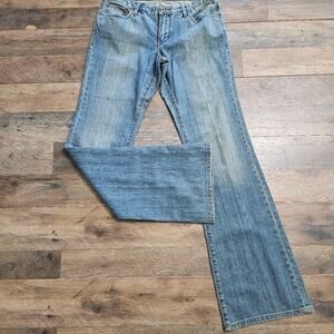 Christopher Blue Jeans Womens Size 6 Low Rise Bootcut Medium Wash Denim Y2K